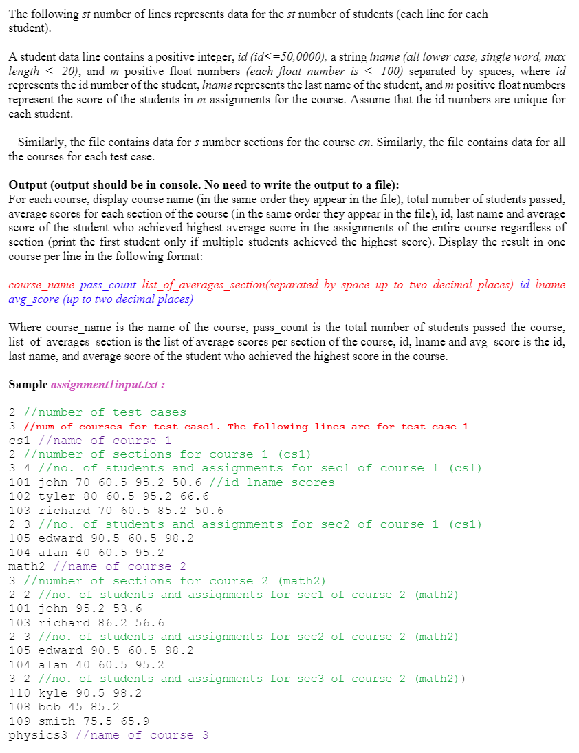 COP 3502C Programming Assignment #1 Dynamic Memory | Chegg.com