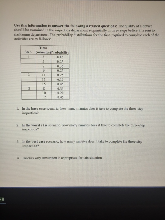 Solved Use this information to answer the following 4 | Chegg.com