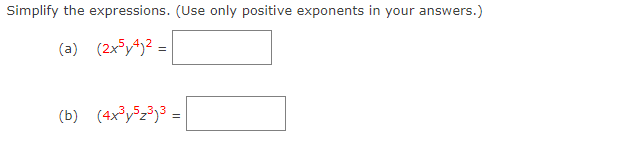 Solved Simplify the expressions. (Use only positive | Chegg.com