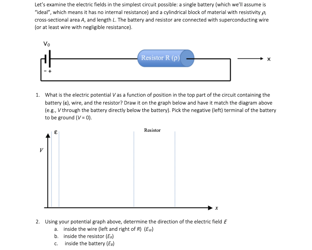 Solved Let's Examine The Electric Fields In The Simplest | Chegg.com