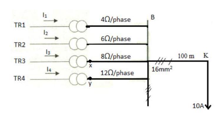 Solved An AC three phase distribution system (given in | Chegg.com
