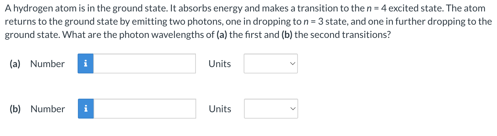 Solved A Hydrogen Atom Is In The Ground State. It Absorbs | Chegg.com