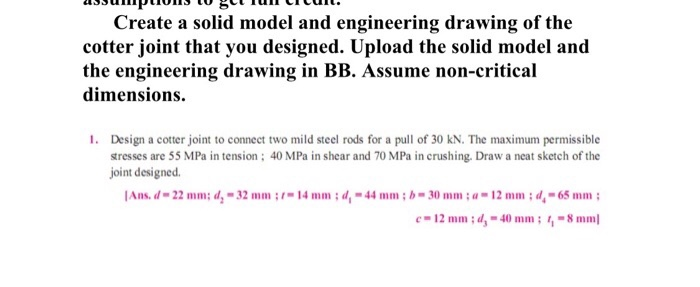 Solved Create a solid model and engineering drawing of the | Chegg.com