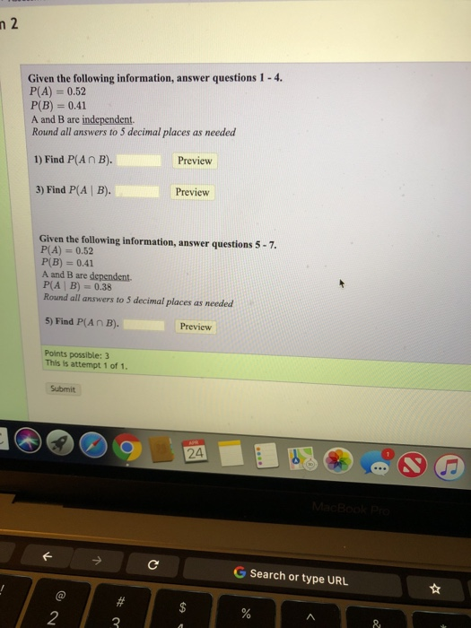 Solved Given the following information, answer questions 1-4 | Chegg.com