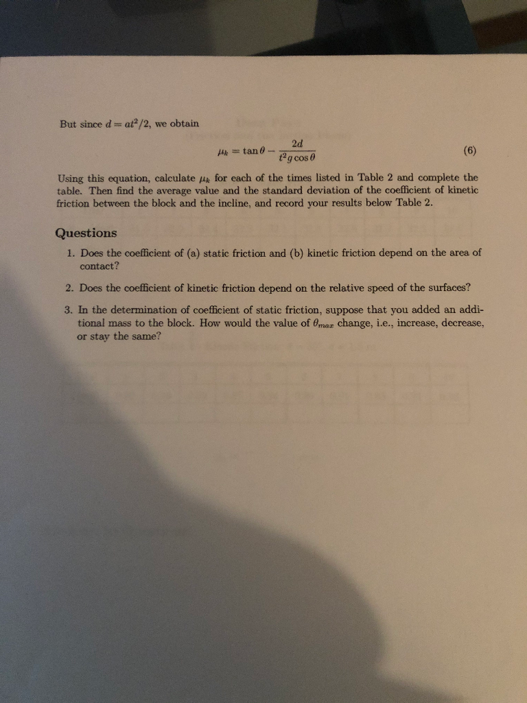Solved Objective To investigate the coefficients of static | Chegg.com