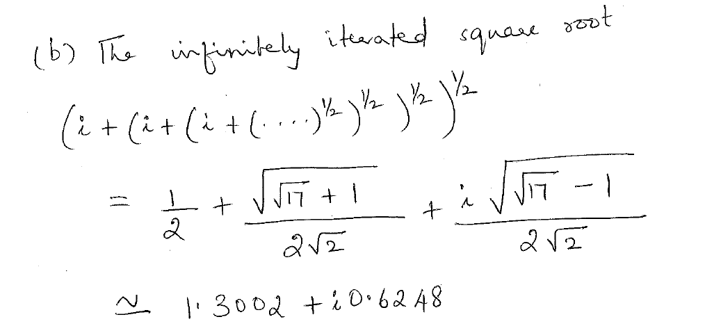 Solved I show that the real and imaginary parts of the | Chegg.com