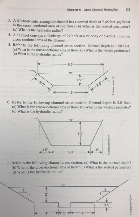 Solved A 6.0-foot-wide rectangular channel has a normal | Chegg.com