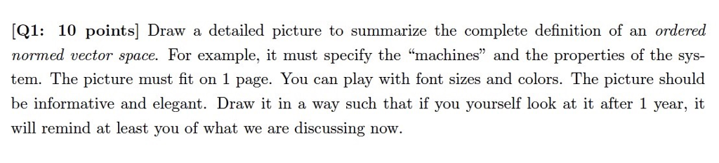 Solved [Q1: 10 points] Draw a detailed picture to summarize | Chegg.com