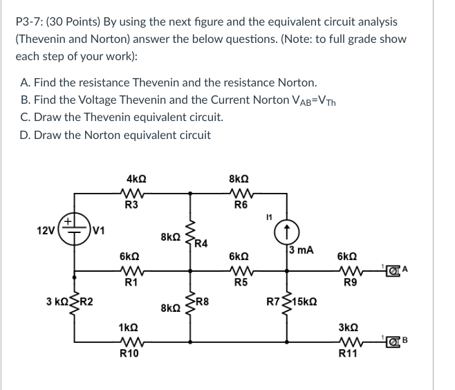 Solved P3-7: (30 Points) By Using The Next Figure And The | Chegg.com