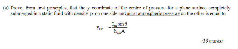 Solved (a) Prove, from first principles, that the y | Chegg.com