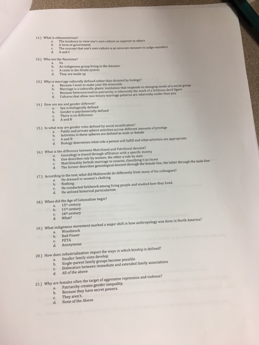 Solved Multiple Choice (60 points) 1) What is an example of | Chegg.com