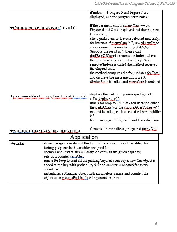Project 4 Parking Management Due: 11:00 PM, 16th | Chegg.com