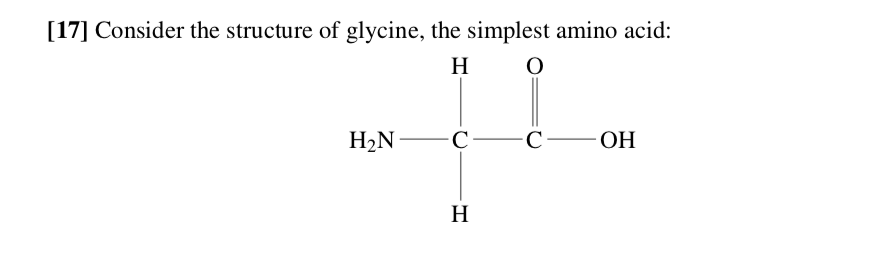 glycine amino acid structure