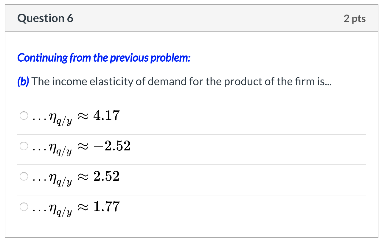 Solved Question 5 3 pts This is the first part of a four | Chegg.com