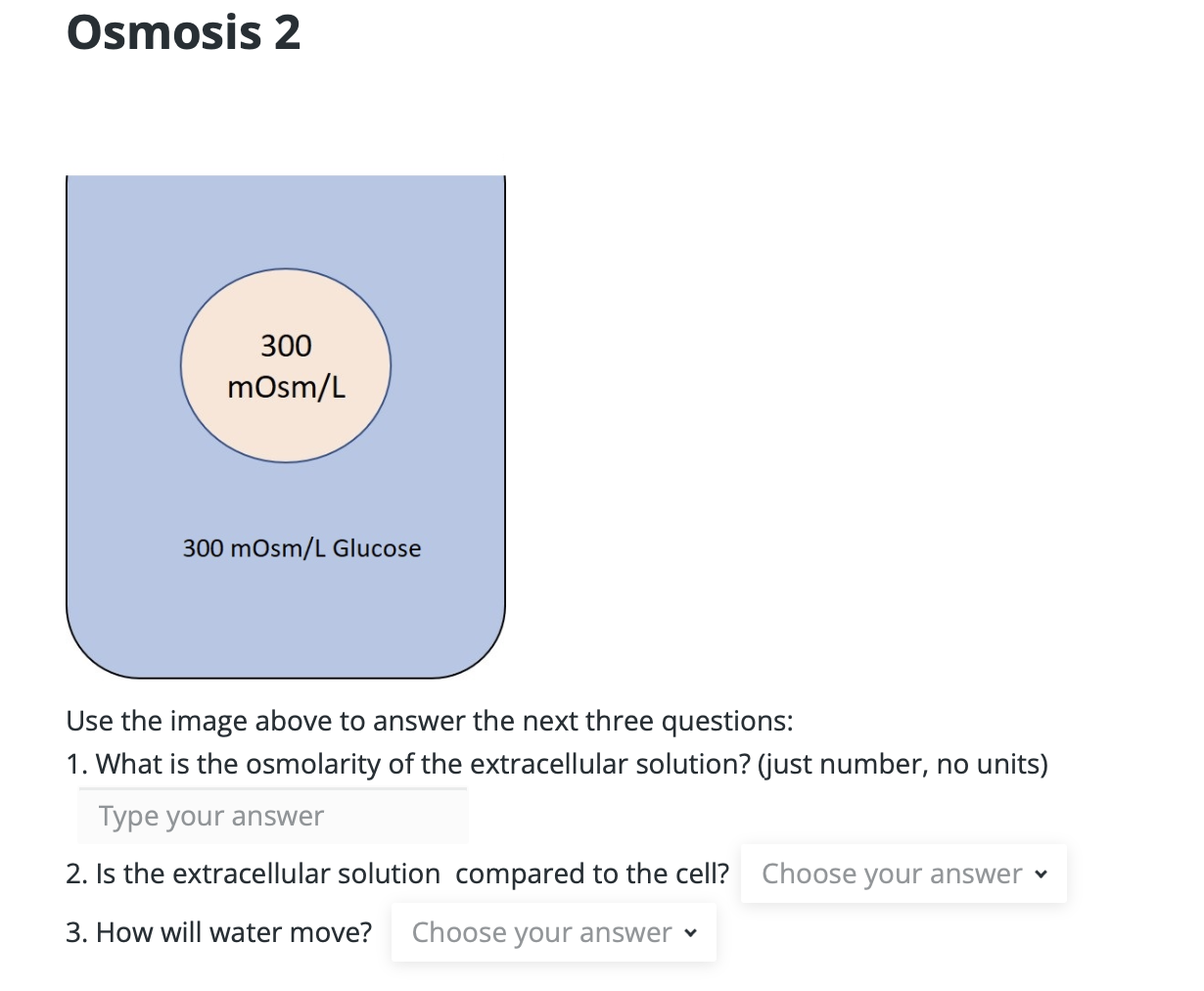Solved Osmosis Use the image above to answer the next | Chegg.com