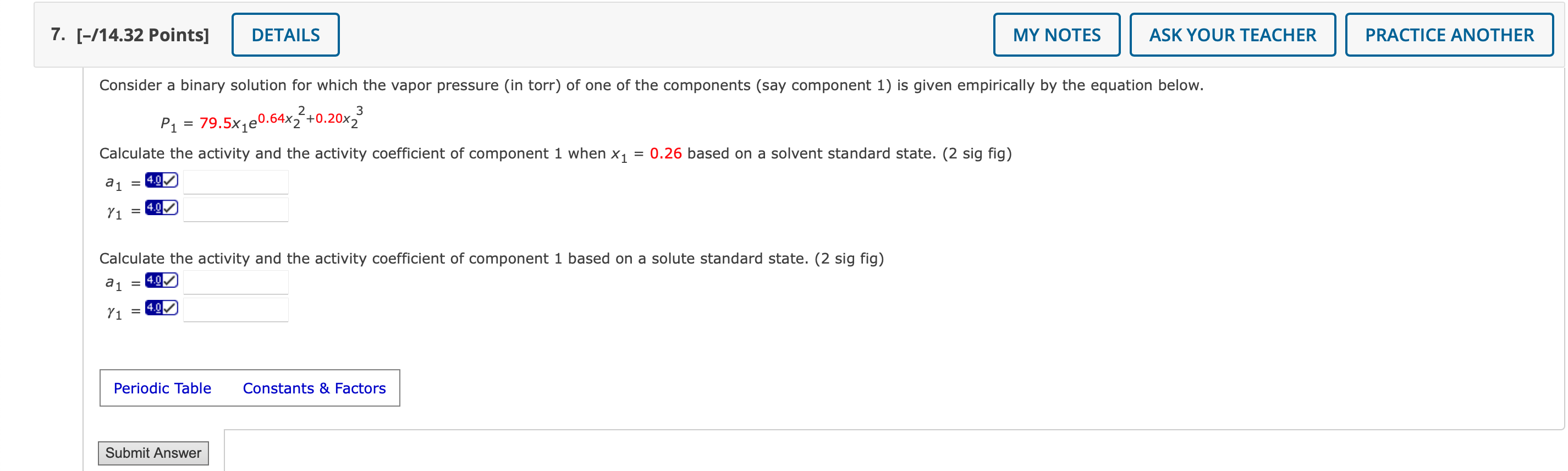 Solved P1=79.5x1e0.64x22+0.20x23 | Chegg.com