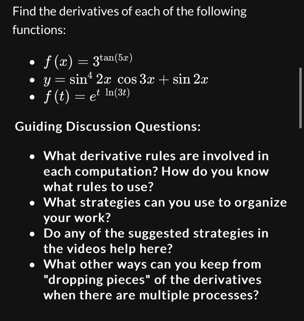 solved-find-the-derivatives-of-each-of-the-following-chegg