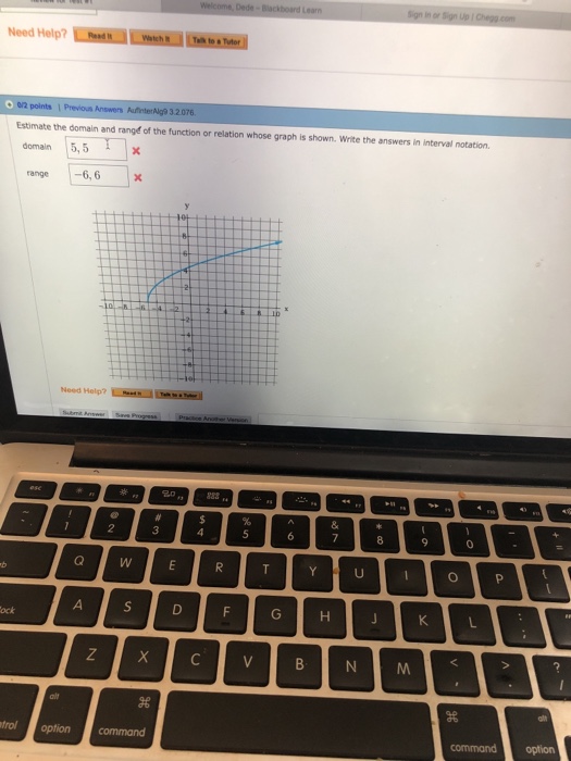 Solved Estimate The Domain And Rang Of The Function Or Chegg Com