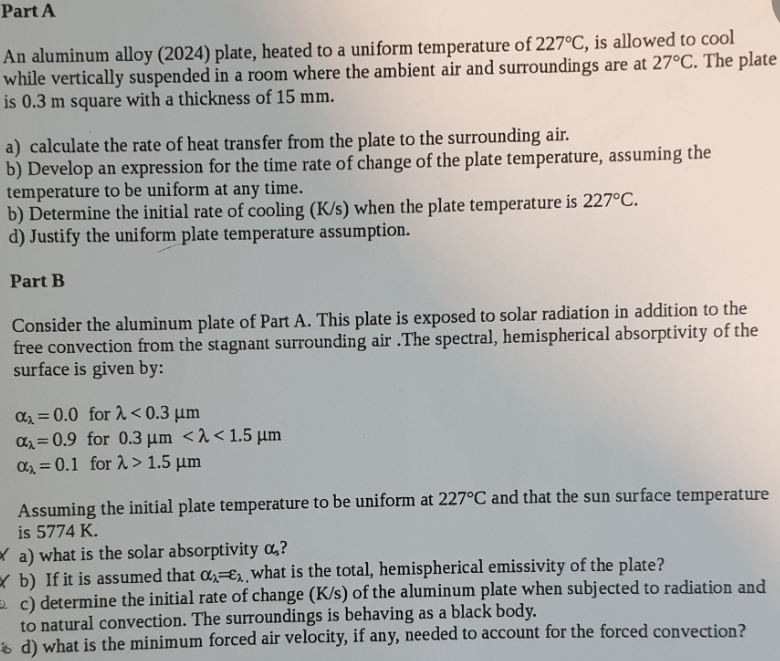 Solved Part A An Aluminum Alloy 2024 Plate Heated To A Chegg Com   PhpVvVpB6 