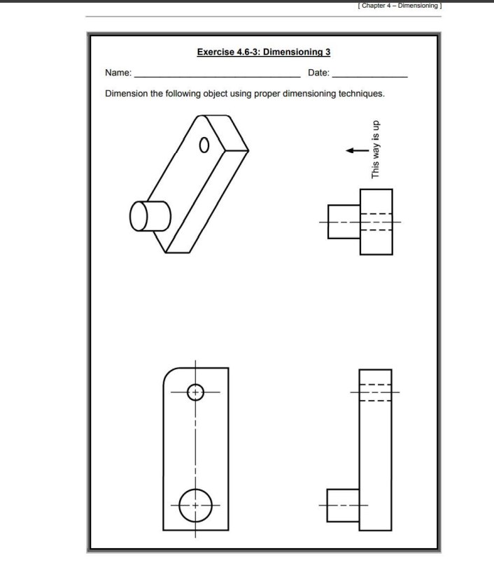 Solved Chapter 4 Dimensioning Exercise 4 6 3