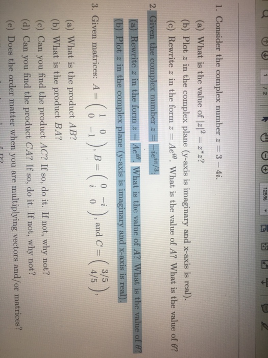 for a complex number z if z 2 zz 4i