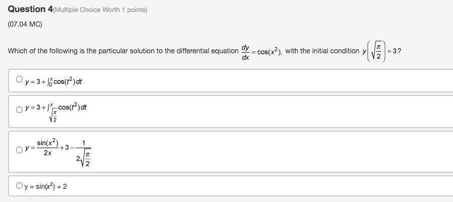 Solved Question 4 (Multiple Choice Worth 1 points) (07.04 | Chegg.com