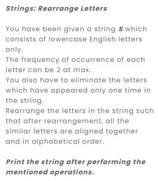 Solved You have been given a string S which consists of | Chegg.com
