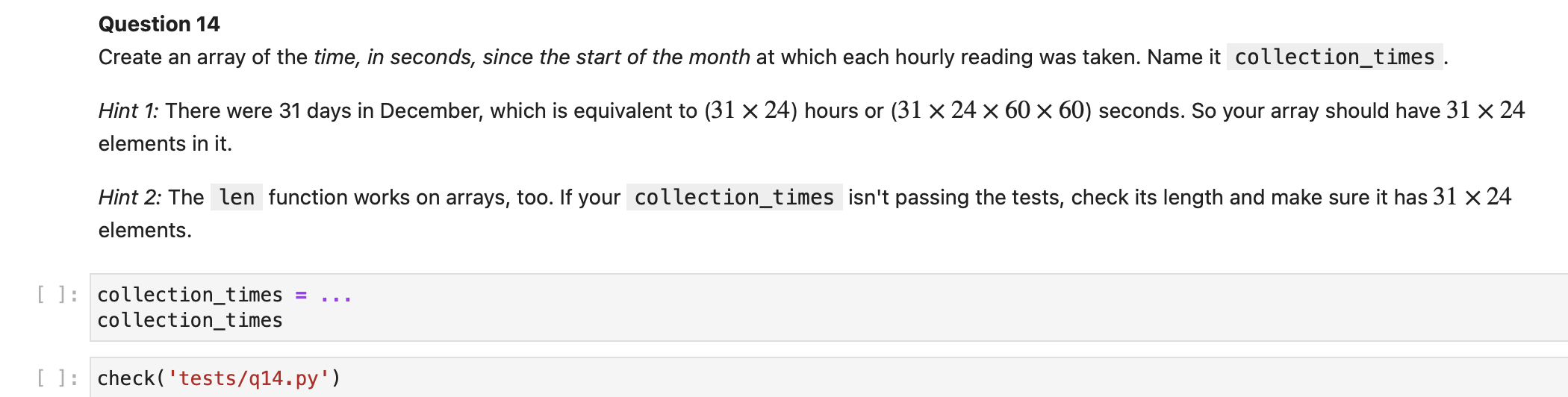 Solved Make an array containing the numbers 0,1,−1,π, and e, | Chegg.com