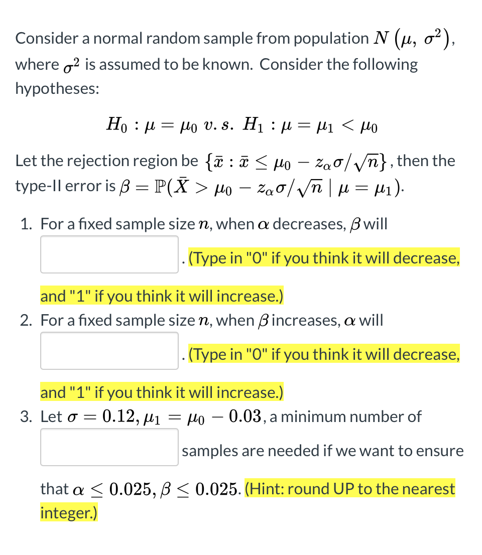 Solved Consider A Normal Random Sample From Population N Chegg Com