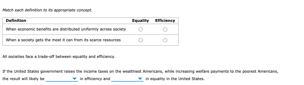 Solved Match Each Definition To Its Appropriate Concept. | Chegg.com