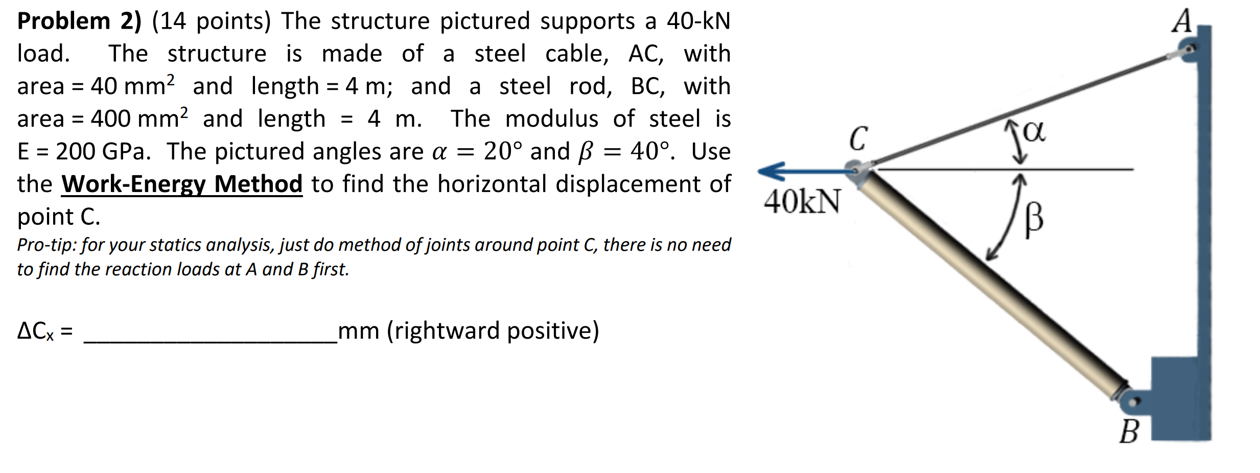 Solved Problem 2) (14 points) The structure pictured | Chegg.com