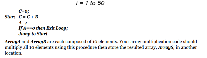 Solved Implement a two arrays multiplication program in Mano | Chegg.com