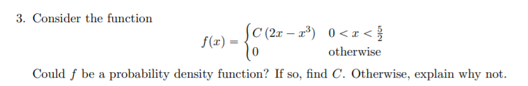 Solved 3. Consider the function C (2x – 23) 0 | Chegg.com