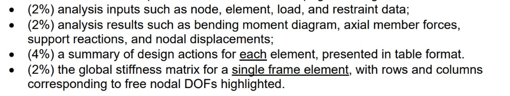 Use SPACEGASS to perform a linear static analysis | Chegg.com
