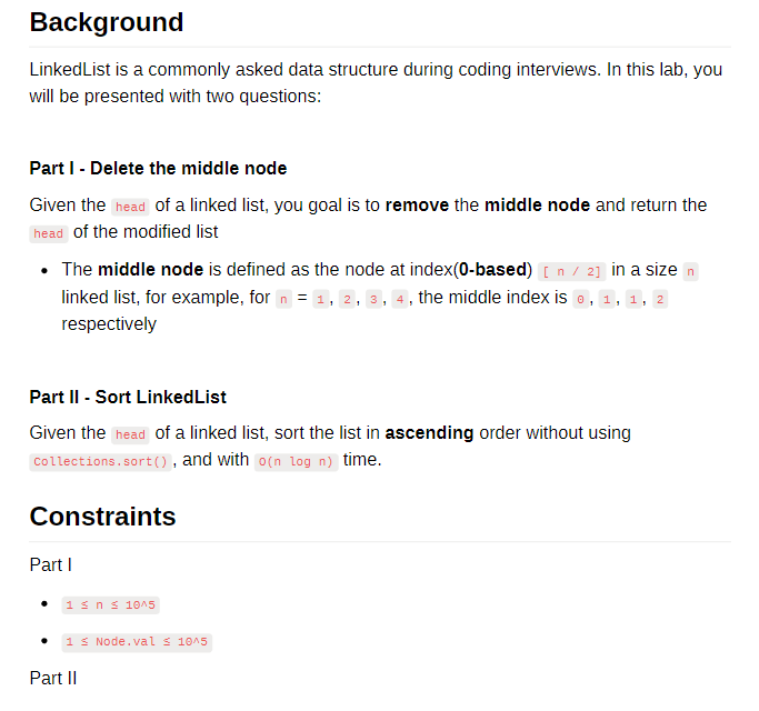 Solved LinkedList is a commonly asked data structure during | Chegg.com