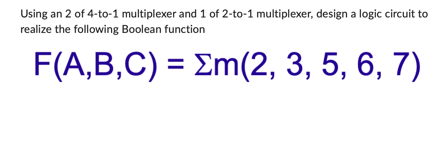 4 to 1 multiplexer using 2 to 1 multiplexer