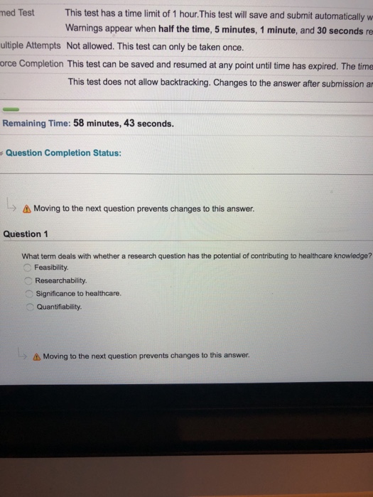 Solved This test has a time limit of 1 hour.This test will | Chegg.com