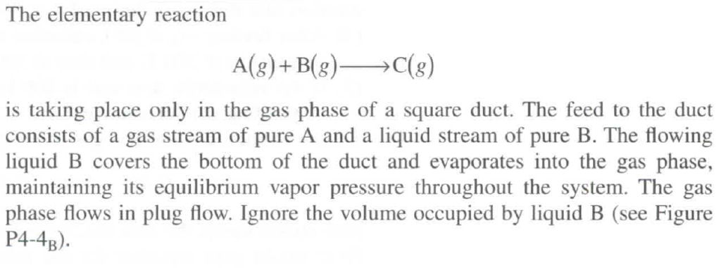 Solved The elementary reaction A(8)+ B(g)C() is taking place | Chegg.com