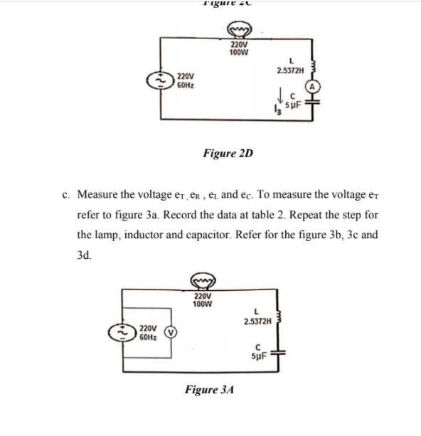 Solved IV. PROCEDURE A. RLC Circuit a. Build the circuit | Chegg.com