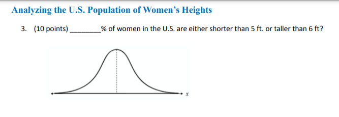 Solved Analyzing the U.S. Population of Women’s Heights 3. | Chegg.com