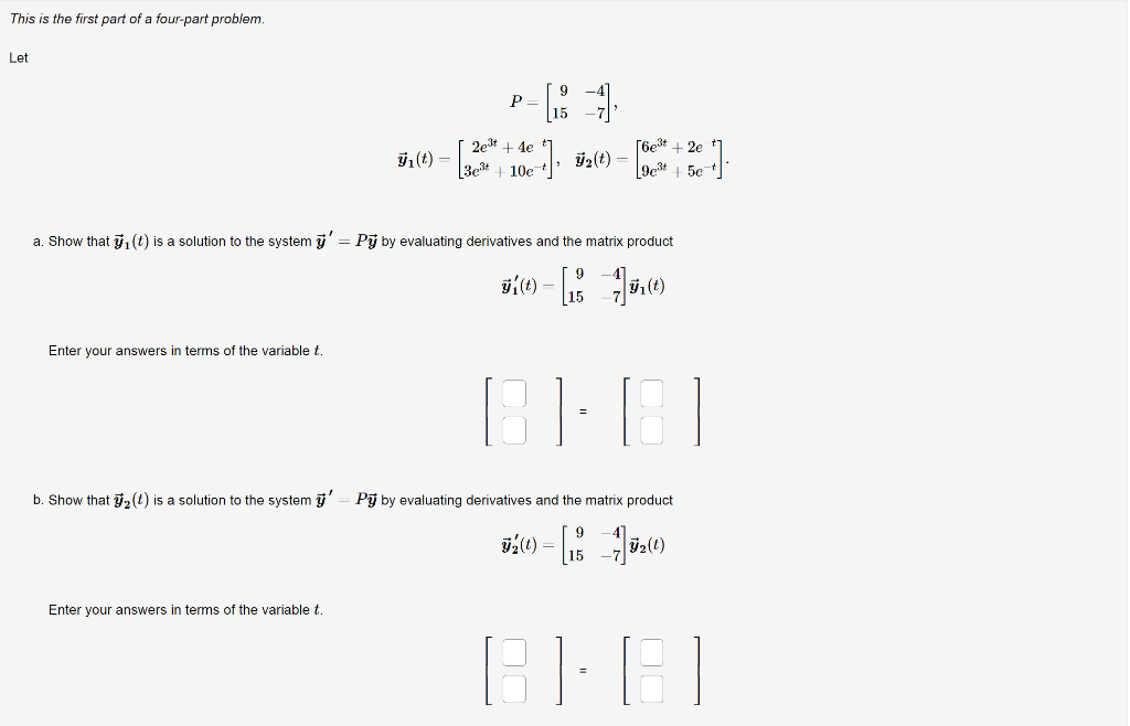 Solved This is the first part of a two-part problem. Let P | Chegg.com