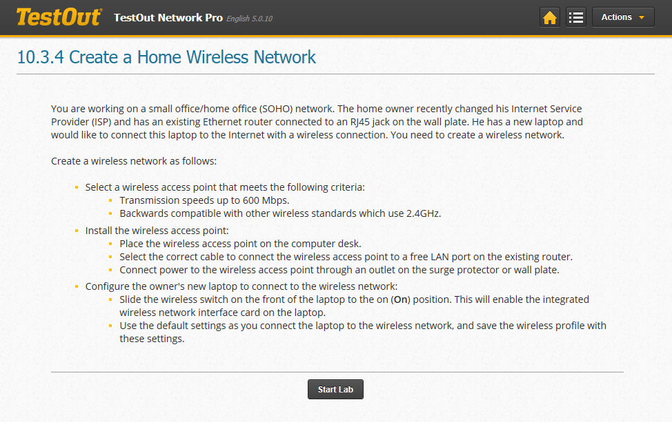 testout lab networking pro answers