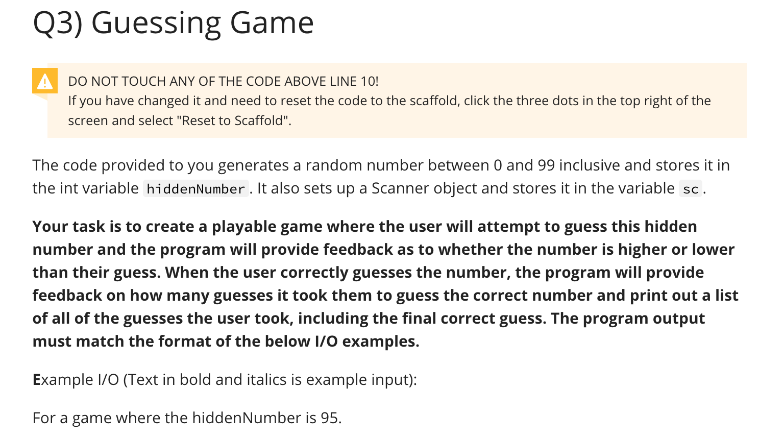 Solved DO NOT TOUCH ANY OF THE CODE ABOVE LINE 10! If you | Chegg.com