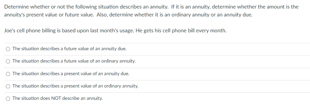 Solved Determine whether or not the following situation | Chegg.com