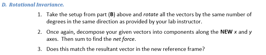 D. Rotational Invariance. 1. Take the setup from part | Chegg.com