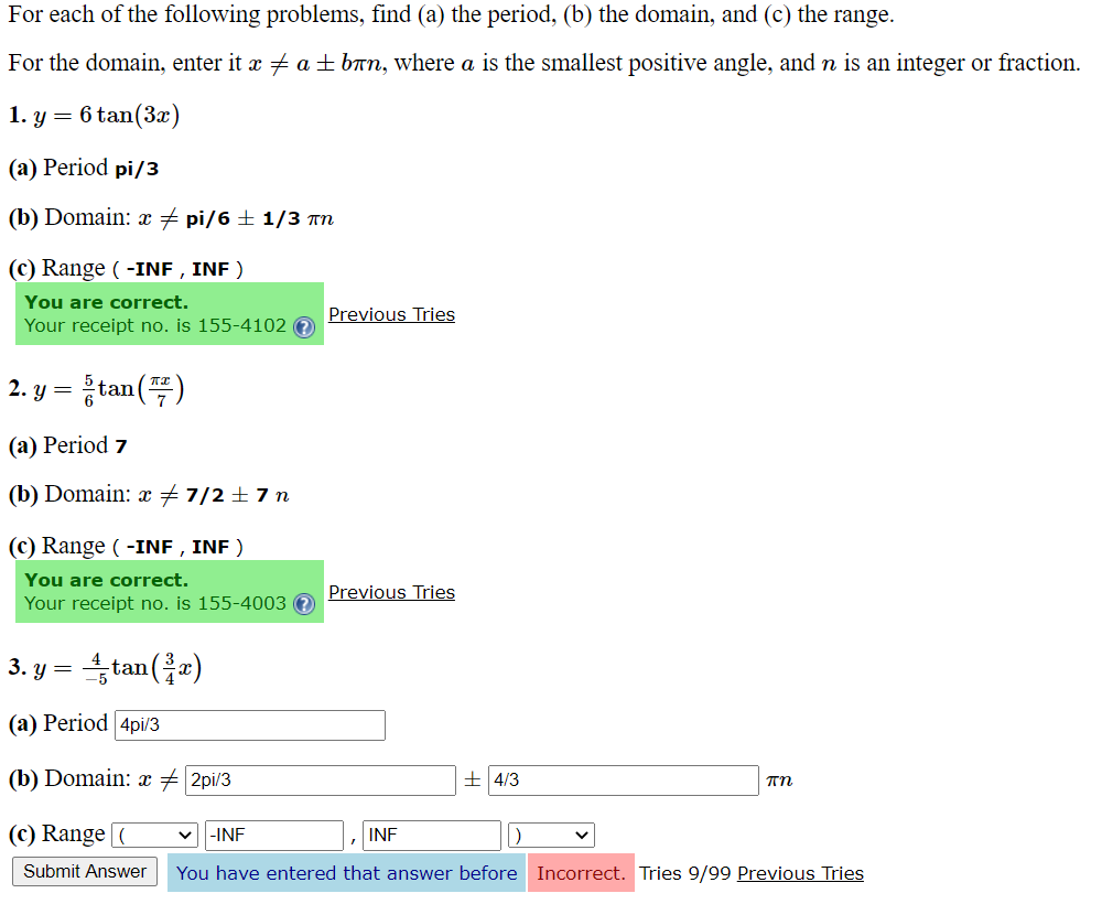 Solved For each of the following problems, find (a) the | Chegg.com
