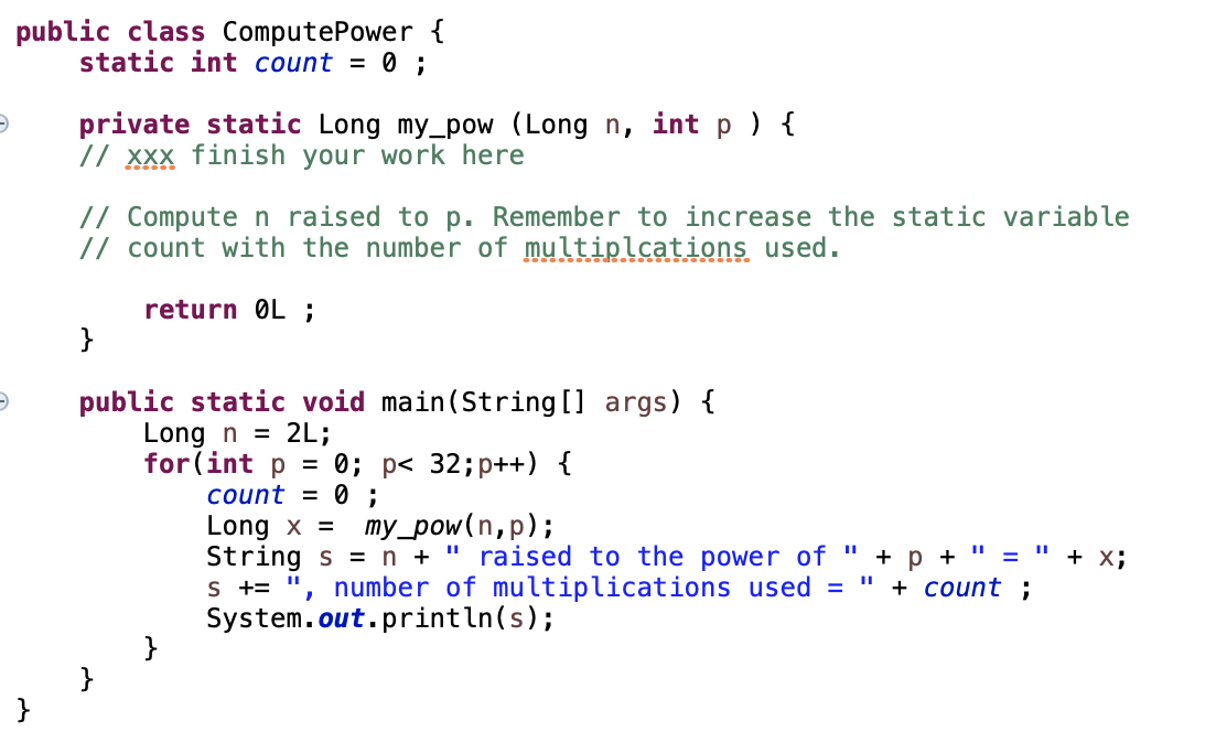 Solved Implement A Recursive Procedure To Compute A | Chegg.com