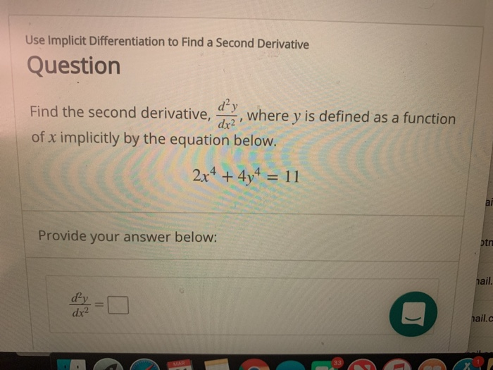 how to find second derivative of implicit functions