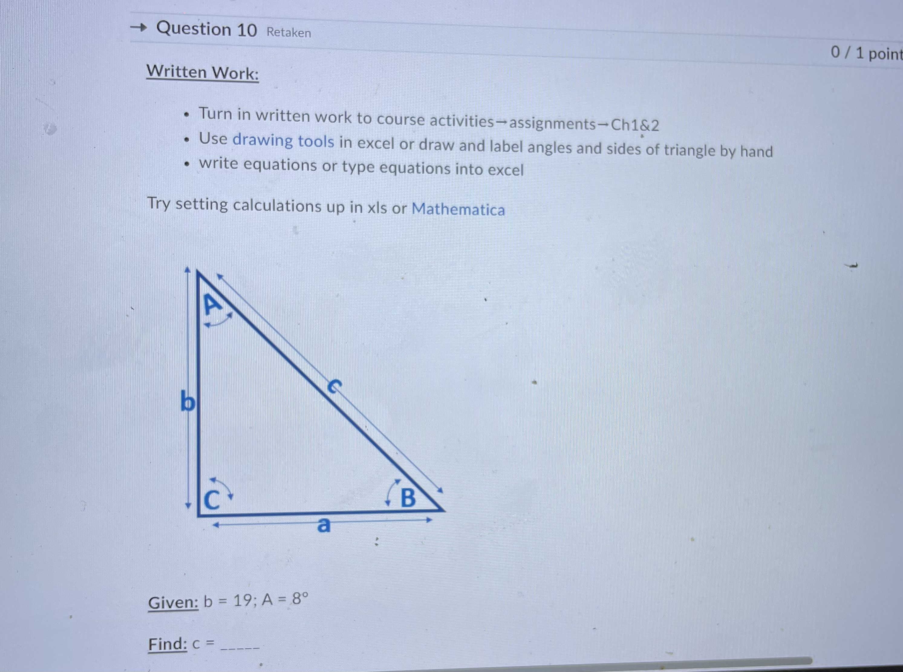 Solved Written Work: - Turn in written work to course | Chegg.com