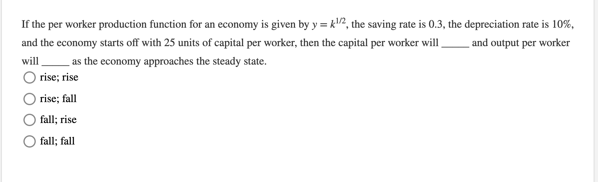 Solved = If the per worker production function for an | Chegg.com